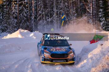 2024-02-18 - Drive Lauri Joona And Co-Driver Janni Hussi ,Skodafabia Rs Rc2 Rally2,They Face Third Day Of The Race,Compete During Fia World Rally Championship Wrc Rally Sweden 2024 18 February , Umea Sweden - FIA WORLD RALLY CHAMPIONSHIP WRC RALLY SWEDEN 2024  - RALLY - MOTORS