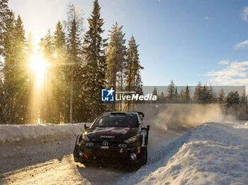 2024-02-18 - Driver Elfyn Evans And Co-Driver Scott Martin Of The Team Toyota Gazoo Racing Wrt, Toyota Gr Yaris Rally1 Hybrid ,They Face Third Day Of The Race,Compete During Fia World Rally Championship Wrc Rally Sweden 2024 18 February , Umea Sweden - FIA WORLD RALLY CHAMPIONSHIP WRC RALLY SWEDEN 2024  - RALLY - MOTORS