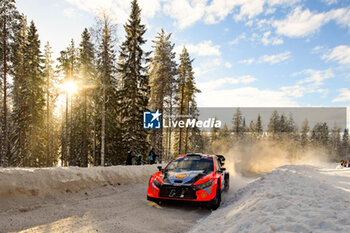 2024-02-18 - Driver Esapekka Lappi Co-Driver And Janne Ferm Of The Hyundai Shell Mobis World Rally Team, Hyundaii20 N Rally1 Hybrid,They Face Third Day Of The Race,Compete During Fia World Rally Championship Wrc Rally Sweden 2024 18 February , Umea Sweden - FIA WORLD RALLY CHAMPIONSHIP WRC RALLY SWEDEN 2024  - RALLY - MOTORS
