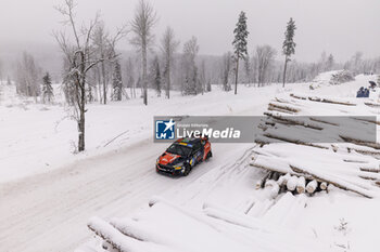 2024-02-16 - 62 Max SMART, Cameron FAIR, Fiesta Rally3, action during the Rally Sweden 2024, 2nd round of the 2024 WRC World Rally Car Championship, from February 15 to 18, 2024 at Umea, Sweden - AUTO - WRC - RALLY SWEDEN 2024 - RALLY - MOTORS