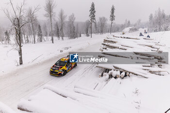 2024-02-16 - 54 Tom RENSONNET, Loïc DUMONT, Ford Fiesta Rally3, action during the Rally Sweden 2024, 2nd round of the 2024 WRC World Rally Car Championship, from February 15 to 18, 2024 at Umea, Sweden - AUTO - WRC - RALLY SWEDEN 2024 - RALLY - MOTORS