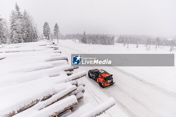 2024-02-16 - 61 José CAPARÓ, Esther GUTIÉRREZ, Fiesta Rally3, action during the Rally Sweden 2024, 2nd round of the 2024 WRC World Rally Car Championship, from February 15 to 18, 2024 at Umea, Sweden - AUTO - WRC - RALLY SWEDEN 2024 - RALLY - MOTORS