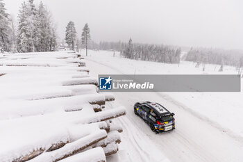 2024-02-16 - 45 DOMINGUEZ Diego, PEÑATE Rogelio, Ford Fiesta Rally3, action during the Rally Sweden 2024, 2nd round of the 2024 WRC World Rally Car Championship, from February 15 to 18, 2024 at Umea, Sweden - AUTO - WRC - RALLY SWEDEN 2024 - RALLY - MOTORS