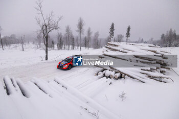 2024-02-16 - 08 TANAK Ott, JARVEOJA Martin, Hyundai I20 Rally1, action during the Rally Sweden 2024, 2nd round of the 2024 WRC World Rally Car Championship, from February 15 to 18, 2024 at Umea, Sweden - AUTO - WRC - RALLY SWEDEN 2024 - RALLY - MOTORS