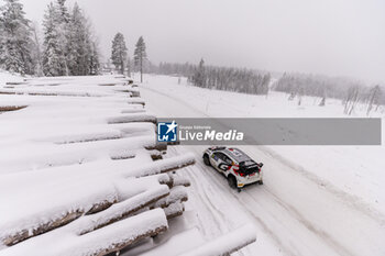 2024-02-16 - 34 YAMAMOTO Yuki, SALMINEN Marko, Toyota Yaris Rally2, action during the Rally Sweden 2024, 2nd round of the 2024 WRC World Rally Car Championship, from February 15 to 18, 2024 at Umea, Sweden - AUTO - WRC - RALLY SWEDEN 2024 - RALLY - MOTORS