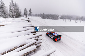2024-02-16 - 11 NEUVILLE Thierry, WYDAEGHE Martijn, Hyundai I20 Rally1, action during the Rally Sweden 2024, 2nd round of the 2024 WRC World Rally Car Championship, from February 15 to 18, 2024 at Umea, Sweden - AUTO - WRC - RALLY SWEDEN 2024 - RALLY - MOTORS