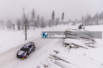 2024-02-16 - 27 ZALDIVAR Fabrizio, DER OHHANESIAN Marcelo, Skoda Fabia RS Rally2, action during the Rally Sweden 2024, 2nd round of the 2024 WRC World Rally Car Championship, from February 15 to 18, 2024 at Umea, Sweden - AUTO - WRC - RALLY SWEDEN 2024 - RALLY - MOTORS