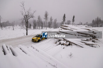 2024-02-16 - 58 Petr BORODIN, Roman CHEPRASSOV, Ford Fiesta Rally3, action during the Rally Sweden 2024, 2nd round of the 2024 WRC World Rally Car Championship, from February 15 to 18, 2024 at Umea, Sweden - AUTO - WRC - RALLY SWEDEN 2024 - RALLY - MOTORS
