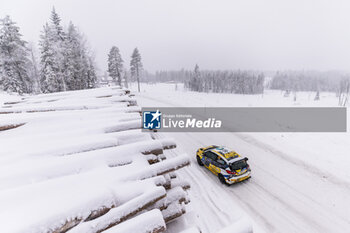 2024-02-16 - 58 Petr BORODIN, Roman CHEPRASSOV, Ford Fiesta Rally3, action during the Rally Sweden 2024, 2nd round of the 2024 WRC World Rally Car Championship, from February 15 to 18, 2024 at Umea, Sweden - AUTO - WRC - RALLY SWEDEN 2024 - RALLY - MOTORS