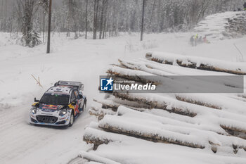 2024-02-16 - 13 MUNSTER Gregoire, LOUKA Louis, Ford Puma Rally1, action during the Rally Sweden 2024, 2nd round of the 2024 WRC World Rally Car Championship, from February 15 to 18, 2024 at Umea, Sweden - AUTO - WRC - RALLY SWEDEN 2024 - RALLY - MOTORS