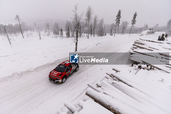 2024-02-16 - 20 Gryazin Nikolay, ALEKSANDROV Konstantin, Citroen C3 Rally2, action during the Rally Sweden 2024, 2nd round of the 2024 WRC World Rally Car Championship, from February 15 to 18, 2024 at Umea, Sweden - AUTO - WRC - RALLY SWEDEN 2024 - RALLY - MOTORS