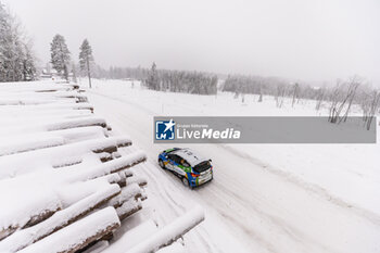 2024-02-16 - 43 CERNY Jan, KRAJCA Ondrej, Ford Fiesta Rally3, action during the Rally Sweden 2024, 2nd round of the 2024 WRC World Rally Car Championship, from February 15 to 18, 2024 at Umea, Sweden - AUTO - WRC - RALLY SWEDEN 2024 - RALLY - MOTORS