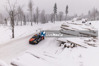 2024-02-16 - 55 Taylor GILL, Daniel BRKIC, Ford Fiesta Rally3, action during the Rally Sweden 2024, 2nd round of the 2024 WRC World Rally Car Championship, from February 15 to 18, 2024 at Umea, Sweden - AUTO - WRC - RALLY SWEDEN 2024 - RALLY - MOTORS