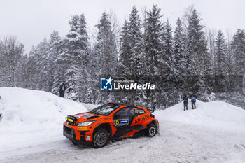 2024-02-16 - 25 LINNAMÄE Georg, MORGAN James, Toyota Yaris Rally2, action during the Rally Sweden 2024, 2nd round of the 2024 WRC World Rally Car Championship, from February 15 to 18, 2024 at Umea, Sweden - AUTO - WRC - RALLY SWEDEN 2024 - RALLY - MOTORS
