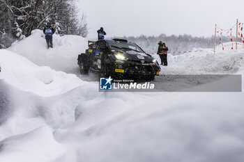 2024-02-16 - 22 PAJARI Sami, MALKONEN Enni, Toyota Yaris Rally2, action during the Rally Sweden 2024, 2nd round of the 2024 WRC World Rally Car Championship, from February 15 to 18, 2024 at Umea, Sweden - AUTO - WRC - RALLY SWEDEN 2024 - RALLY - MOTORS