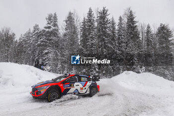 2024-02-16 - 04 LAPPI Esapekka, FERM Janne, Hyundai I20 Rally1, action during the Rally Sweden 2024, 2nd round of the 2024 WRC World Rally Car Championship, from February 15 to 18, 2024 at Umea, Sweden - AUTO - WRC - RALLY SWEDEN 2024 - RALLY - MOTORS