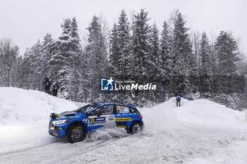 2024-02-16 - 23 LINDHOLM Emil, HÄMÄLÄINEN Reeta, Hyundai I2O Rally2, action during the Rally Sweden 2024, 2nd round of the 2024 WRC World Rally Car Championship, from February 15 to 18, 2024 at Umea, Sweden - AUTO - WRC - RALLY SWEDEN 2024 - RALLY - MOTORS