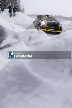 2024-02-16 - 24 JOONA Lauri, HUSSI Janni, Skoda Fabia RS Rally2, action during the Rally Sweden 2024, 2nd round of the 2024 WRC World Rally Car Championship, from February 15 to 18, 2024 at Umea, Sweden - AUTO - WRC - RALLY SWEDEN 2024 - RALLY - MOTORS