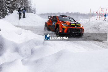 2024-02-16 - 25 LINNAMÄE Georg, MORGAN James, Toyota Yaris Rally2, action during the Rally Sweden 2024, 2nd round of the 2024 WRC World Rally Car Championship, from February 15 to 18, 2024 at Umea, Sweden - AUTO - WRC - RALLY SWEDEN 2024 - RALLY - MOTORS