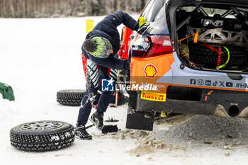 2024-02-17 - WYDAEGHE Martijn, Hyundai I20 Rally1, portrait during the Rally Sweden 2024, 2nd round of the 2024 WRC World Rally Car Championship, from February 15 to 18, 2024 at Umea, Sweden - AUTO - WRC - RALLY SWEDEN 2024 - RALLY - MOTORS