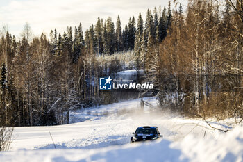 2024-02-17 - 22 PAJARI Sami, MALKONEN Enni, Toyota Yaris Rally2, action during the Rally Sweden 2024, 2nd round of the 2024 WRC World Rally Car Championship, from February 15 to 18, 2024 at Umea, Sweden - AUTO - WRC - RALLY SWEDEN 2024 - RALLY - MOTORS