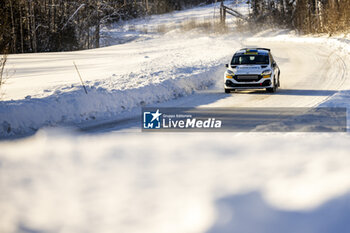 2024-02-17 - 51 Mille JOHANSSON, Johan GRÖNVALL, Ford Fiesta Rally3, action during the Rally Sweden 2024, 2nd round of the 2024 WRC World Rally Car Championship, from February 15 to 18, 2024 at Umea, Sweden - AUTO - WRC - RALLY SWEDEN 2024 - RALLY - MOTORS