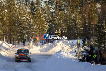 2024-02-17 - 47 Romet JÜRGENSON, Siim OJA, Ford Fiesta Rally3, action during the Rally Sweden 2024, 2nd round of the 2024 WRC World Rally Car Championship, from February 15 to 18, 2024 at Umea, Sweden - AUTO - WRC - RALLY SWEDEN 2024 - RALLY - MOTORS