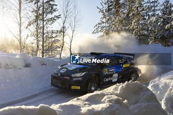 2024-02-17 - 22 PAJARI Sami, MALKONEN Enni, Toyota Yaris Rally2, action during the Rally Sweden 2024, 2nd round of the 2024 WRC World Rally Car Championship, from February 15 to 18, 2024 at Umea, Sweden - AUTO - WRC - RALLY SWEDEN 2024 - RALLY - MOTORS