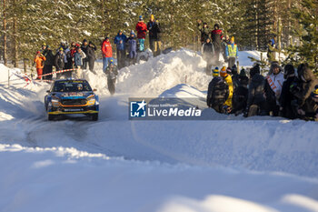 2024-02-17 - 24 JOONA Lauri, HUSSI Janni, Skoda Fabia RS Rally2, action during the Rally Sweden 2024, 2nd round of the 2024 WRC World Rally Car Championship, from February 15 to 18, 2024 at Umea, Sweden - AUTO - WRC - RALLY SWEDEN 2024 - RALLY - MOTORS