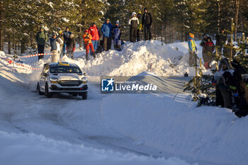 2024-02-17 - 51 Mille JOHANSSON, Johan GRÖNVALL, Ford Fiesta Rally3, action during the Rally Sweden 2024, 2nd round of the 2024 WRC World Rally Car Championship, from February 15 to 18, 2024 at Umea, Sweden - AUTO - WRC - RALLY SWEDEN 2024 - RALLY - MOTORS