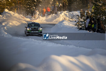 2024-02-17 - 58 Petr BORODIN, Roman CHEPRASSOV, Ford Fiesta Rally3, action during the Rally Sweden 2024, 2nd round of the 2024 WRC World Rally Car Championship, from February 15 to 18, 2024 at Umea, Sweden - AUTO - WRC - RALLY SWEDEN 2024 - RALLY - MOTORS