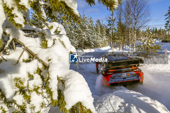 2024-02-17 - 11 NEUVILLE Thierry, WYDAEGHE Martijn, Hyundai I20 Rally1, action during the Rally Sweden 2024, 2nd round of the 2024 WRC World Rally Car Championship, from February 15 to 18, 2024 at Umea, Sweden - AUTO - WRC - RALLY SWEDEN 2024 - RALLY - MOTORS