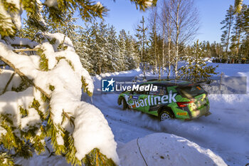 2024-02-17 - 36 SOLOWOW Michal, BARAN Maciej, Skoda Fabia RS Rally2, action during the Rally Sweden 2024, 2nd round of the 2024 WRC World Rally Car Championship, from February 15 to 18, 2024 at Umea, Sweden - AUTO - WRC - RALLY SWEDEN 2024 - RALLY - MOTORS