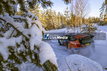 2024-02-17 - 61 José CAPARÓ, Esther GUTIÉRREZ, Fiesta Rally3, action during the Rally Sweden 2024, 2nd round of the 2024 WRC World Rally Car Championship, from February 15 to 18, 2024 at Umea, Sweden - AUTO - WRC - RALLY SWEDEN 2024 - RALLY - MOTORS