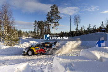2024-02-17 - 13 MUNSTER Gregoire, LOUKA Louis, Ford Puma Rally1, action during the Rally Sweden 2024, 2nd round of the 2024 WRC World Rally Car Championship, from February 15 to 18, 2024 at Umea, Sweden - AUTO - WRC - RALLY SWEDEN 2024 - RALLY - MOTORS