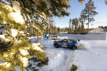 2024-02-17 - 23 LINDHOLM Emil, HÄMÄLÄINEN Reeta, Hyundai I2O Rally2, action during the Rally Sweden 2024, 2nd round of the 2024 WRC World Rally Car Championship, from February 15 to 18, 2024 at Umea, Sweden - AUTO - WRC - RALLY SWEDEN 2024 - RALLY - MOTORS