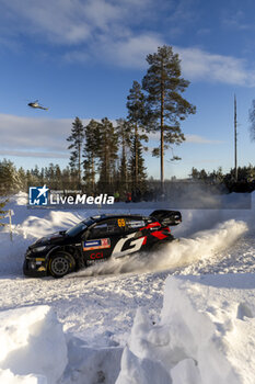 2024-02-17 - 69 ROVANPERA Kalle, HALTTUNEN Jonne, Toyota GR Yaris Rally1, action during the Rally Sweden 2024, 2nd round of the 2024 WRC World Rally Car Championship, from February 15 to 18, 2024 at Umea, Sweden - AUTO - WRC - RALLY SWEDEN 2024 - RALLY - MOTORS