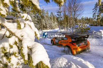2024-02-17 - 25 LINNAMÄE Georg, MORGAN James, Toyota Yaris Rally2, action during the Rally Sweden 2024, 2nd round of the 2024 WRC World Rally Car Championship, from February 15 to 18, 2024 at Umea, Sweden - AUTO - WRC - RALLY SWEDEN 2024 - RALLY - MOTORS