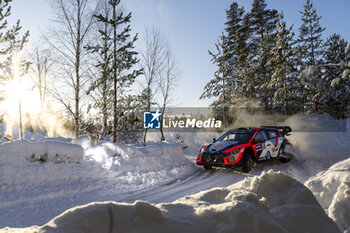 2024-02-17 - 04 LAPPI Esapekka, FERM Janne, Hyundai I20 Rally1, action during the Rally Sweden 2024, 2nd round of the 2024 WRC World Rally Car Championship, from February 15 to 18, 2024 at Umea, Sweden - AUTO - WRC - RALLY SWEDEN 2024 - RALLY - MOTORS