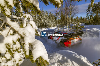 2024-02-17 - 08 TANAK Ott, JARVEOJA Martin, Hyundai I20 Rally1, action during the Rally Sweden 2024, 2nd round of the 2024 WRC World Rally Car Championship, from February 15 to 18, 2024 at Umea, Sweden - AUTO - WRC - RALLY SWEDEN 2024 - RALLY - MOTORS