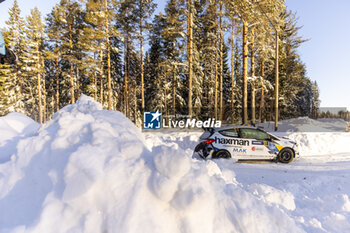 2024-02-18 - 51 Mille JOHANSSON, Johan GRÖNVALL, Ford Fiesta Rally3, action during the Rally Sweden 2024, 2nd round of the 2024 WRC World Rally Car Championship, from February 15 to 18, 2024 at Umea, Sweden - AUTO - WRC - RALLY SWEDEN 2024 - RALLY - MOTORS