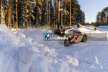 2024-02-18 - 34 YAMAMOTO Yuki, SALMINEN Marko, Toyota Yaris Rally2, action during the Rally Sweden 2024, 2nd round of the 2024 WRC World Rally Car Championship, from February 15 to 18, 2024 at Umea, Sweden - AUTO - WRC - RALLY SWEDEN 2024 - RALLY - MOTORS