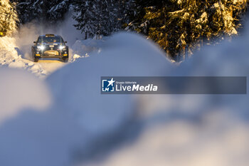 2024-02-18 - 22 PAJARI Sami, MALKONEN Enni, Toyota Yaris Rally2, action during the Rally Sweden 2024, 2nd round of the 2024 WRC World Rally Car Championship, from February 15 to 18, 2024 at Umea, Sweden - AUTO - WRC - RALLY SWEDEN 2024 - RALLY - MOTORS