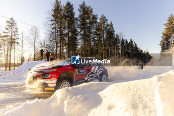 2024-02-18 - 20 Gryazin Nikolay, ALEKSANDROV Konstantin, Citroen C3 Rally2, action during the Rally Sweden 2024, 2nd round of the 2024 WRC World Rally Car Championship, from February 15 to 18, 2024 at Umea, Sweden - AUTO - WRC - RALLY SWEDEN 2024 - RALLY - MOTORS