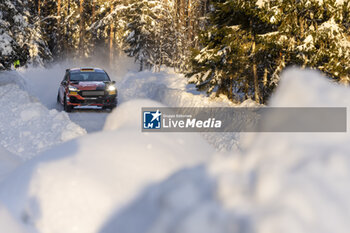 2024-02-18 - 47 Romet JÜRGENSON, Siim OJA, Ford Fiesta Rally3, action during the Rally Sweden 2024, 2nd round of the 2024 WRC World Rally Car Championship, from February 15 to 18, 2024 at Umea, Sweden - AUTO - WRC - RALLY SWEDEN 2024 - RALLY - MOTORS