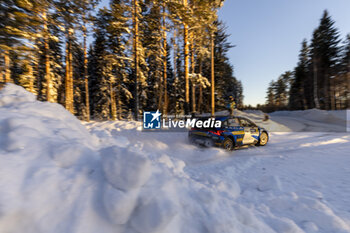 2024-02-18 - 23 LINDHOLM Emil, HÄMÄLÄINEN Reeta, Hyundai I2O Rally2, action during the Rally Sweden 2024, 2nd round of the 2024 WRC World Rally Car Championship, from February 15 to 18, 2024 at Umea, Sweden - AUTO - WRC - RALLY SWEDEN 2024 - RALLY - MOTORS