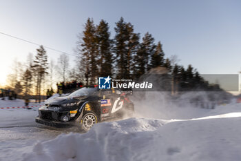 2024-02-18 - 37 BERTELLI Lorenzo, SCATTOLIN Simone, Toyota GR Yaris Rally1, action during the Rally Sweden 2024, 2nd round of the 2024 WRC World Rally Car Championship, from February 15 to 18, 2024 at Umea, Sweden - AUTO - WRC - RALLY SWEDEN 2024 - RALLY - MOTORS