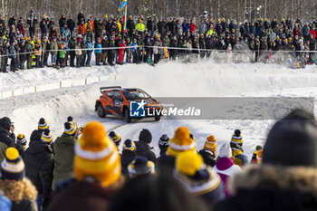 2024-02-18 - 25 LINNAMÄE Georg, MORGAN James, Toyota Yaris Rally2, action during the Rally Sweden 2024, 2nd round of the 2024 WRC World Rally Car Championship, from February 15 to 18, 2024 at Umea, Sweden - AUTO - WRC - RALLY SWEDEN 2024 - RALLY - MOTORS