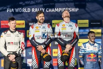 2024-02-18 - LAPPI Esapekka, Hyundai I20 Rally1, portrait, podium, portrait during the Rally Sweden 2024, 2nd round of the 2024 WRC World Rally Car Championship, from February 15 to 18, 2024 at Umea, Sweden - AUTO - WRC - RALLY SWEDEN 2024 - RALLY - MOTORS