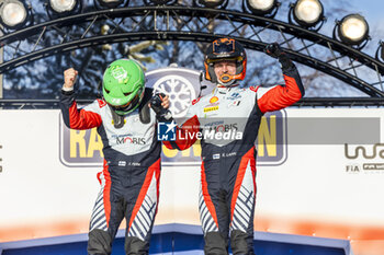 2024-02-18 - LAPPI Esapekka, Hyundai I20 Rally1, podium, portrait during the Rally Sweden 2024, 2nd round of the 2024 WRC World Rally Car Championship, from February 15 to 18, 2024 at Umea, Sweden - AUTO - WRC - RALLY SWEDEN 2024 - RALLY - MOTORS
